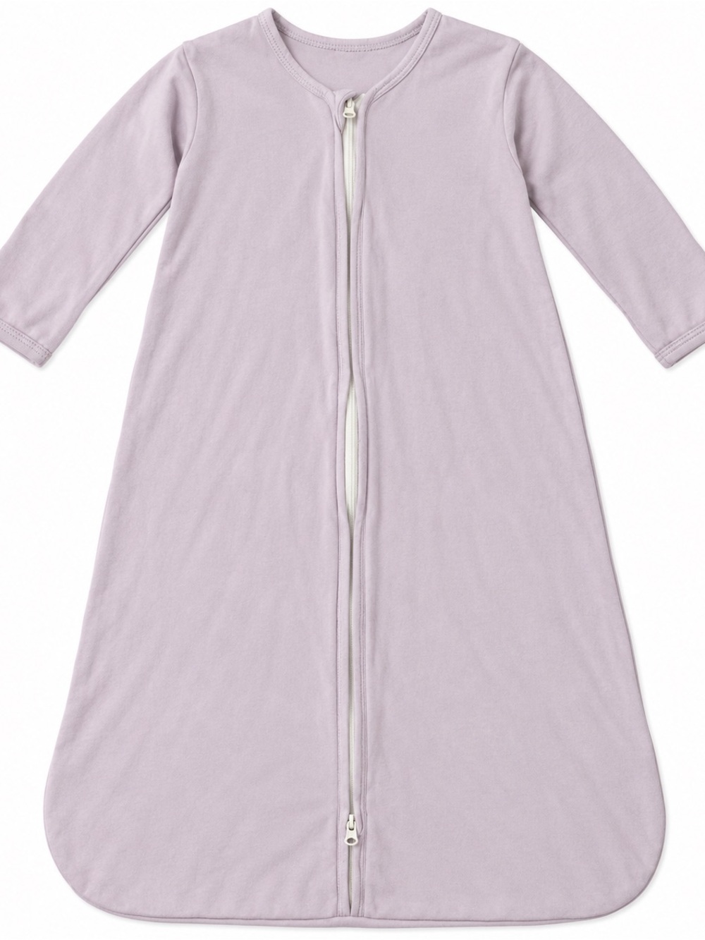 Lilac Long-Sleeve Sleep Sack with Front Zipper for Kids